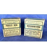 2 Vintage SB Penick &amp; Co Parsley &amp; Horehound Herb Sealed Box - €10,19 EUR