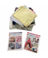 No-Sew Fleece Craft Bundle Fabric &amp; 2 Instruction Books UNUSED Blankets ... - £28.54 GBP