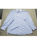 Michael Kors Dress Shirt Mens 17.5 Multi Gingham Long Sleeves Collar But... - $24.36
