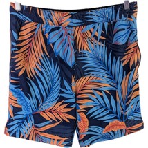 Speedo  Swim Shorts Mens Medium Tech Volley Liner Stretch Blue Tropical ... - $24.26