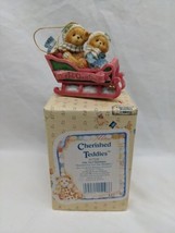 Cherished Teddies 1994 Our 1st Christmas Bundled Up For The Holidays Orn... - $17.81