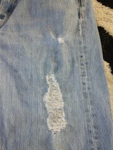 Vtg Levis  501 Light Wash Blue Jeans Distressed Faded Worn  36 X 32 - £16.84 GBP