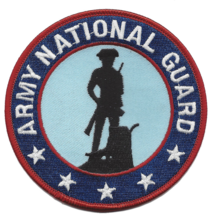 4&quot; Army National Guard Silhouette Embroidered Patch - £27.86 GBP