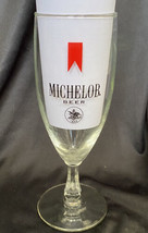 Vintage Michelob Beer Footed Pilsner Beer Glass 7.5&quot; Anheuser Busch 1896 - $14.84