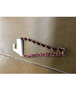 Chain with Woven Velvet Ribbon Statement Necklace - A New Day Burgundy - £6.23 GBP