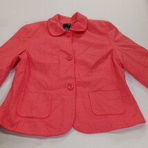 East 5th RN#93677 Women's Peach Coral Cotton Blend Blazer Jacket Size 12 image 15