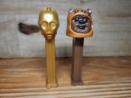 Vintage Star Wars Ewok &amp; C-3PO Retired PEZ Dispensers New Loose Lot of 2 - £6.92 GBP