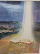 Vintage Art Poster 18x24 The Temple of ECK A Beacon of Divine Light and ... - £10.64 GBP