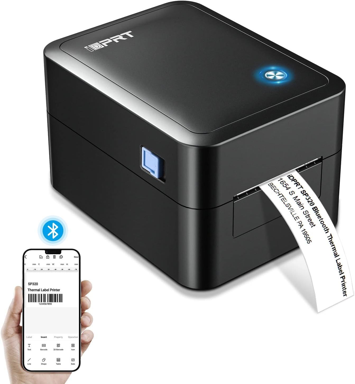 Label Printer For Small Business: Idprt Label Maker, Thermal, Customizab... - $98.96