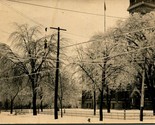 RPPC Courthouse Snow Scene After Blizzard Norwalk OH Ohio 1909 Postcard - $41.53