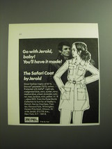 1970 The Safari Coat by Jerold Advertisement - Go with Jerold, baby! - £14.87 GBP