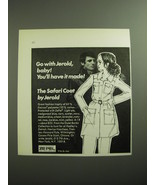 1970 The Safari Coat by Jerold Advertisement - Go with Jerold, baby! - £14.55 GBP