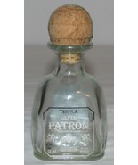 Empty Patron Silver Tequila 50ml Clear Glass Mini Bottle - $180.99 MXN
