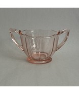 Vintage Pink Depresssion Glass Sugar Bowl Elegant - $20.75