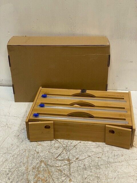 12 Qty of 12&quot; Plastic Wrap Organizer w/ Cutter 3 in 1 Storage Dispenser ... - $192.90