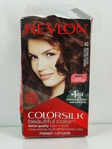 Revlon ColorSilk Beautiful Permanent Hair Color #46 Medium Golden Chestnut Brown - £6.88 GBP