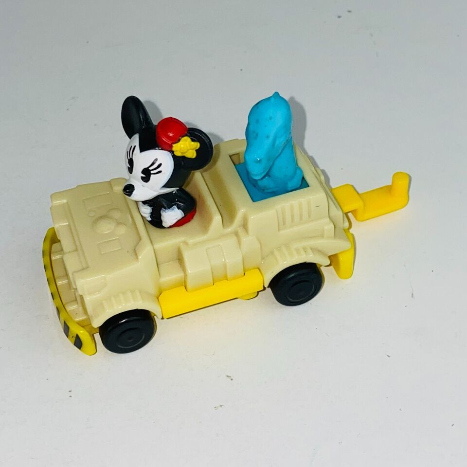 McDonalds Disney Dinosaur Car Toy Vehicle Minnie Mouse Driving Blue - £9.26 GBP