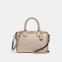 Mini Bennett Satchel (Coach F57242) MILK/BEECHWOOD/LIGHT Gold - £108.23 GBP