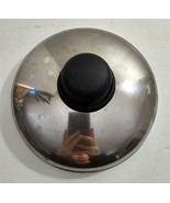 Vintage Stainless Steel Black Top Knob 7 1/4&quot; Round Pot Pan Replacement ... - $352.39 MXN