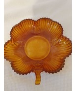 Vintage Indiana Gold Glass Flower Dish 6&quot; - £9.84 GBP