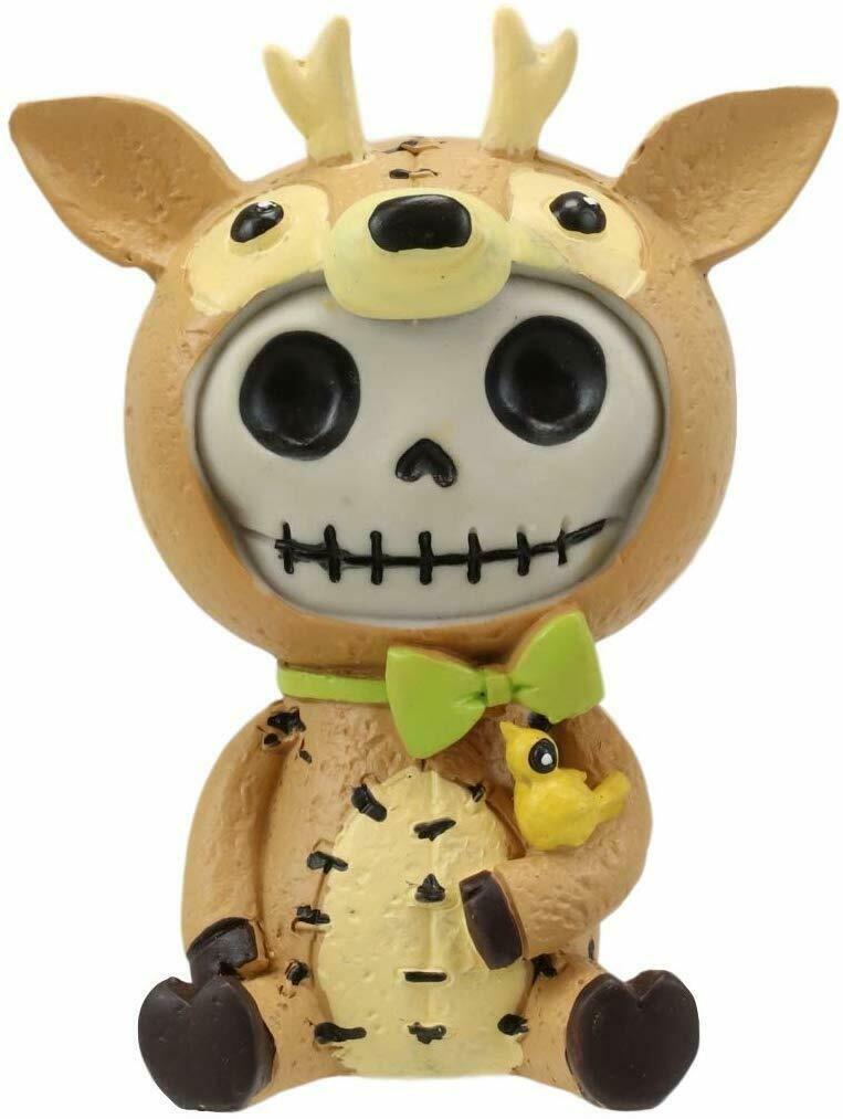 Ebros Furrybones John The Reindeer Skeleton Figurine 2.75&quot;H Christmas Decor - $14.99