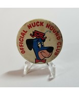 Vintage 1960 Official Huck Hound Club Hanna Barbera Pinback Huckleberry - $19.68