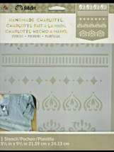 FolkArt Handmade Charlotte Stencil 8.5&quot; X 9.5&quot; Alibaba 028995309465 - $270.28 MXN
