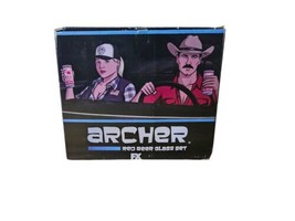 Loot Crate Archer Red Beer Since 1844 Glass Set - £11.35 GBP