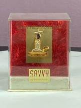 Savvy Swarovski Limited Edition Crystal Gold Tone Candle Pendant with bo... - $19.79