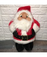 Vintage Rennoc Santakins Santa Claus Rubber Face Plush Doll Large 16&quot; 1982 - $26.24 CAD