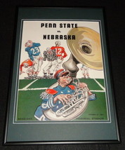 1950 Nebraska vs Penn State Football Framed 10x14 Poster Official Repro - £38.93 GBP