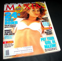 MAXIM Magazine 064 April 2003 VH1&#39;s Rachel Perry Robot Slaves 24&#39;s Sarah Wynter - £10.38 GBP