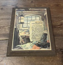 Antique Wall Plaque - 1620 Mayflower Compact - €9,95 EUR