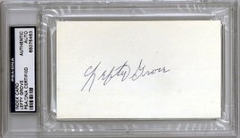 Lefty Grove signed 3x5 Index Card- PSA Encapsulated (Baseball HOF/A&#39;s/Red Sox) - £107.85 GBP