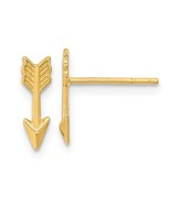 14K Yellow Gold Arrow Stud Earrings - $266.89 CAD