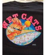 WET CATS on a new black extra large (XL) tee shirt... - £14.38 GBP