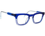 Warby Parker Eyeglasses Locke M 338 Layered Sky Blue Crystal Square 46[]... - $299.99