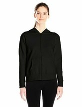 Hanes Womens Activewear Full-Zip Hooded Jacket Medium Black O4637 Hoodie NEW  - £19.32 GBP