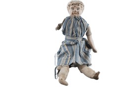 c1890 Antique tin head doll - $98.75