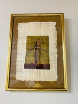 Authentic Papyrus Artwork of Ancient Egyptian Queen and Goddesses-Framed - £116.57 GBP