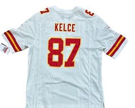 Travis Kelce Kansas City Chiefs White Nike Game Jersey Size Men&#39;s Large - £131.50 GBP