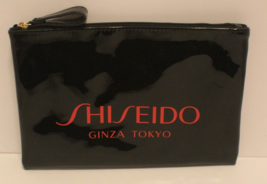 Shiseido Black Glossy Plastic Cosmetic Bag - £9.57 GBP