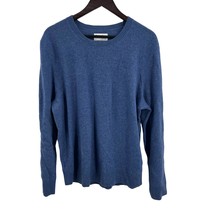 Calvin Klein Mens Blue Merino Wool Crewneck Sweater Size Large New - £37.83 GBP