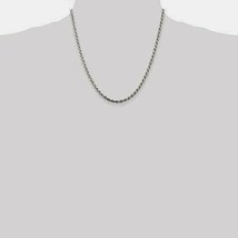 3 Mm Rope Chain 20&quot; Long Pendant Necklace Real Solid .925 Sterling Silver - £171.32 GBP