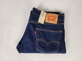 Levi&#39;s 505 Regular Fit Zip Fly Straight Leg Denim Jeans 34X32 Men&#39;s Dark... - $35.99