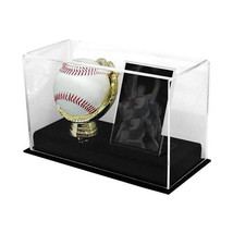BCW Acrylic Gold Glove Ball and Card Display - £58.40 GBP