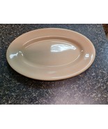 Vintage Shenango Inca Ware RimRol Oval Plate 11&quot; x 8&quot; Beige Restaurant - $186.16 MXN
