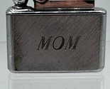 Vintage Kreisler Chrome Butane Cigarette Lighter Etched Engraved &#39;MOM&#39; U... - $15.44