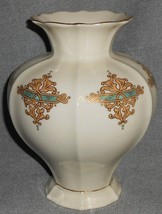 1990s Lenox CATALAN PATTERN Bulbous Vase MADE IN USA - £23.73 GBP