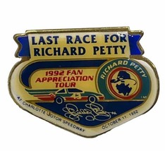 Richard Petty Last Race Charlotte Motor Speedway Pontiac STP NASCAR Hat Pin - £15.58 GBP